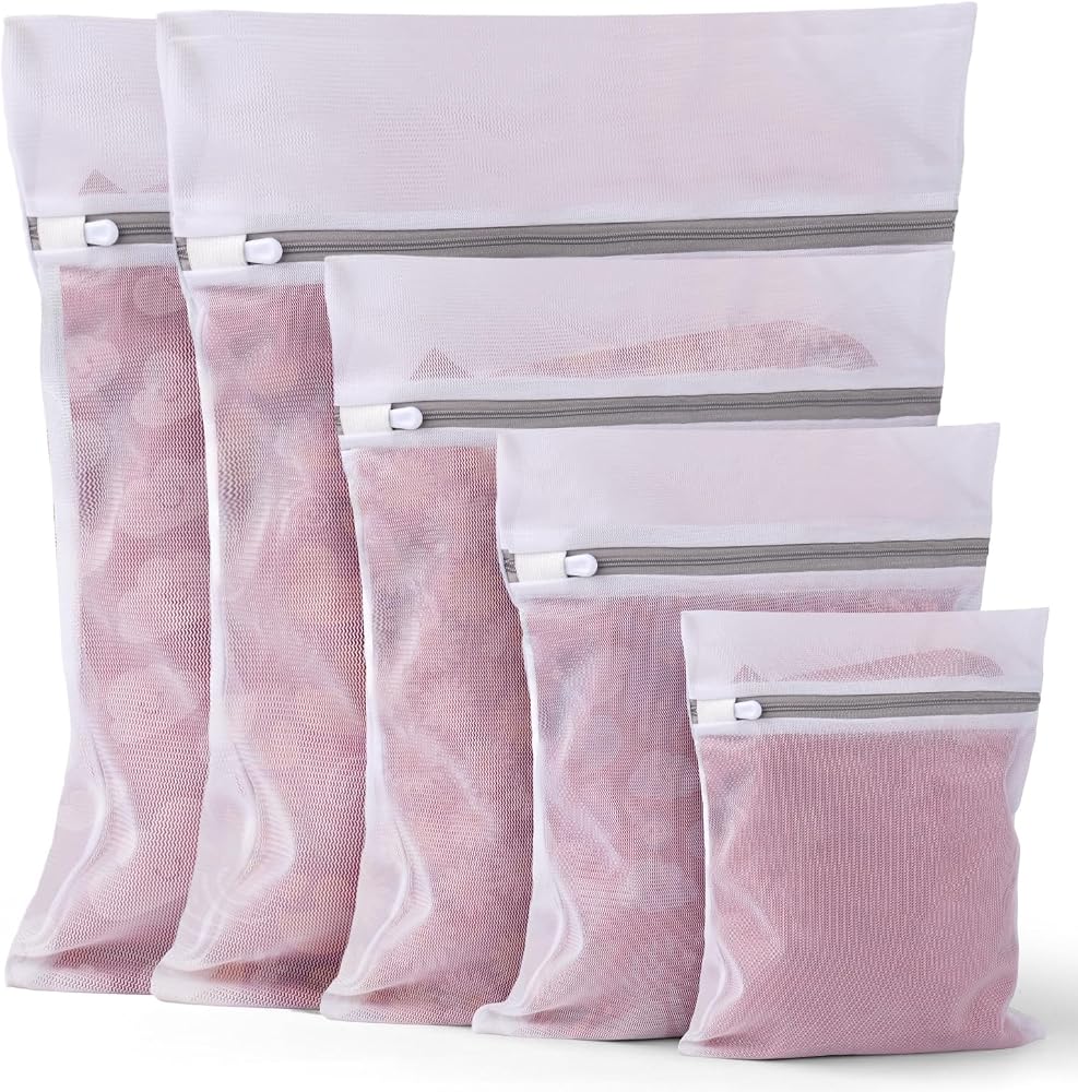 OKAKA 5-Piece Mesh Wash Bag Set (5 Sizes)